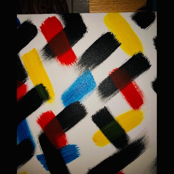 Hand painted abstract portrait - Picture 3 of 3